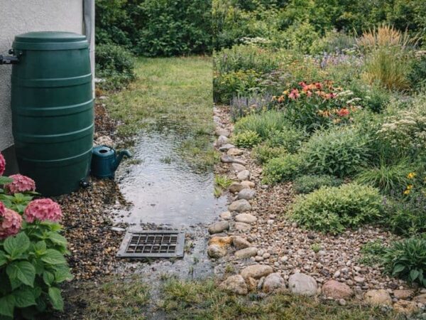 Retencja w małym ogrodzie