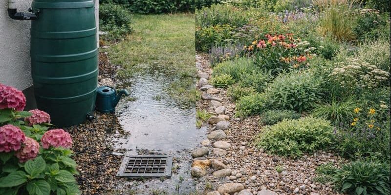 Retencja w małym ogrodzie