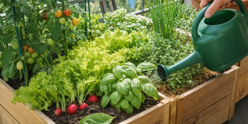 Mikroogród w skrzynkach – jak uprawiać warzywa i zioła na małej przestrzeni przez cały sezon